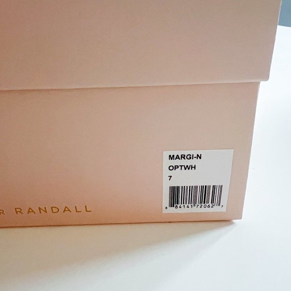 NWT LOEFFLER RANDALL Napa Bow Stiletto Slide Sandals Optic White - Picture 7 of 9